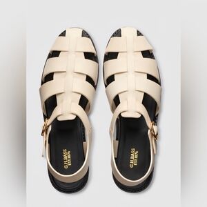 GH Bass OFF WHITE Leather FISHERMAN Sandals